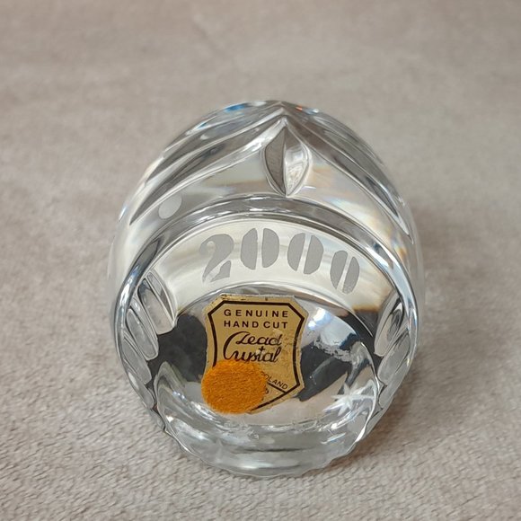 Sullivans Crystal Egg Paperweight New Life Collection Poland 2 Cor 5:17 With Box - Picture 6 of 12